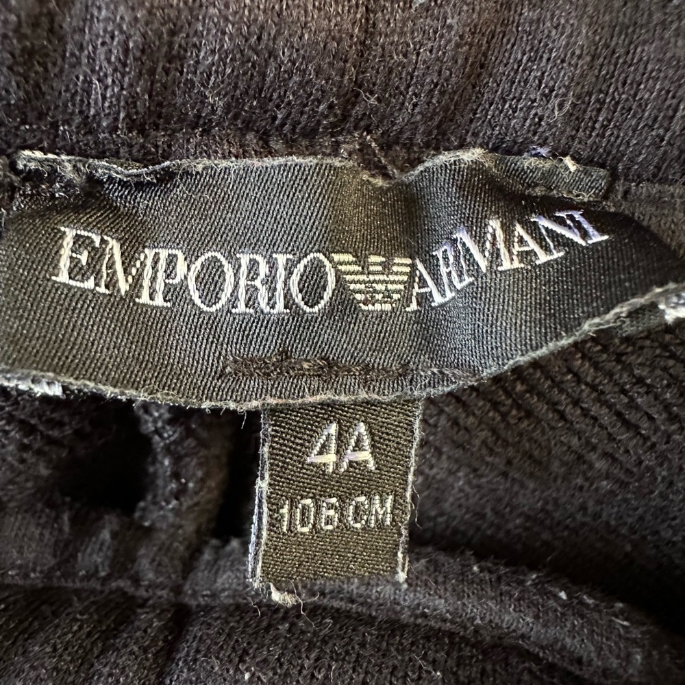 Emporio Armani Boys Navy Modal Jogger Sweatpants Size 4A - Picture 2 of 6